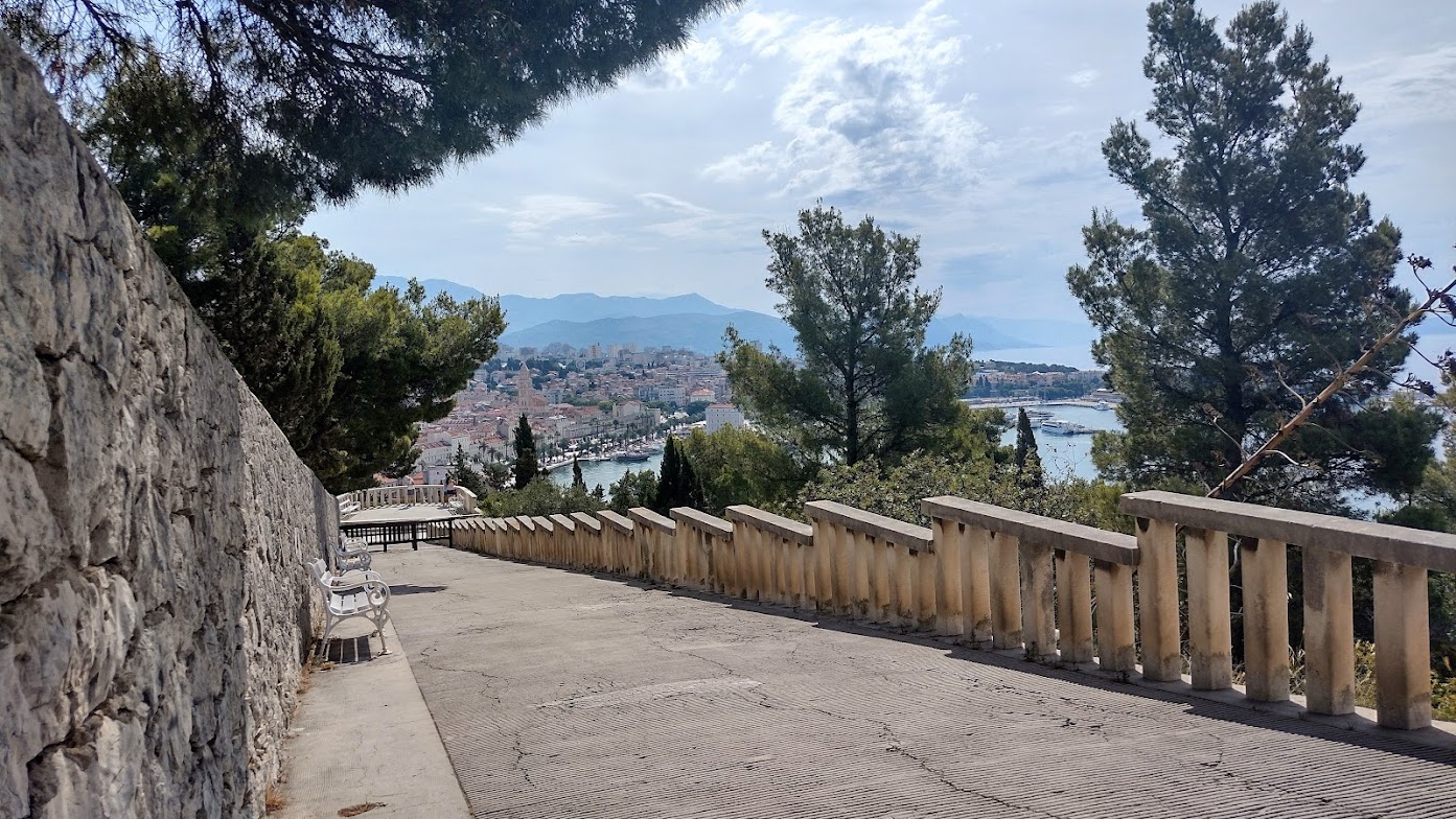 View from the hill in Marjan Park, Split, Croatia