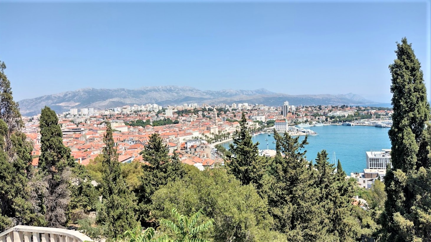 View of Split, Croatia, from Marjan Park