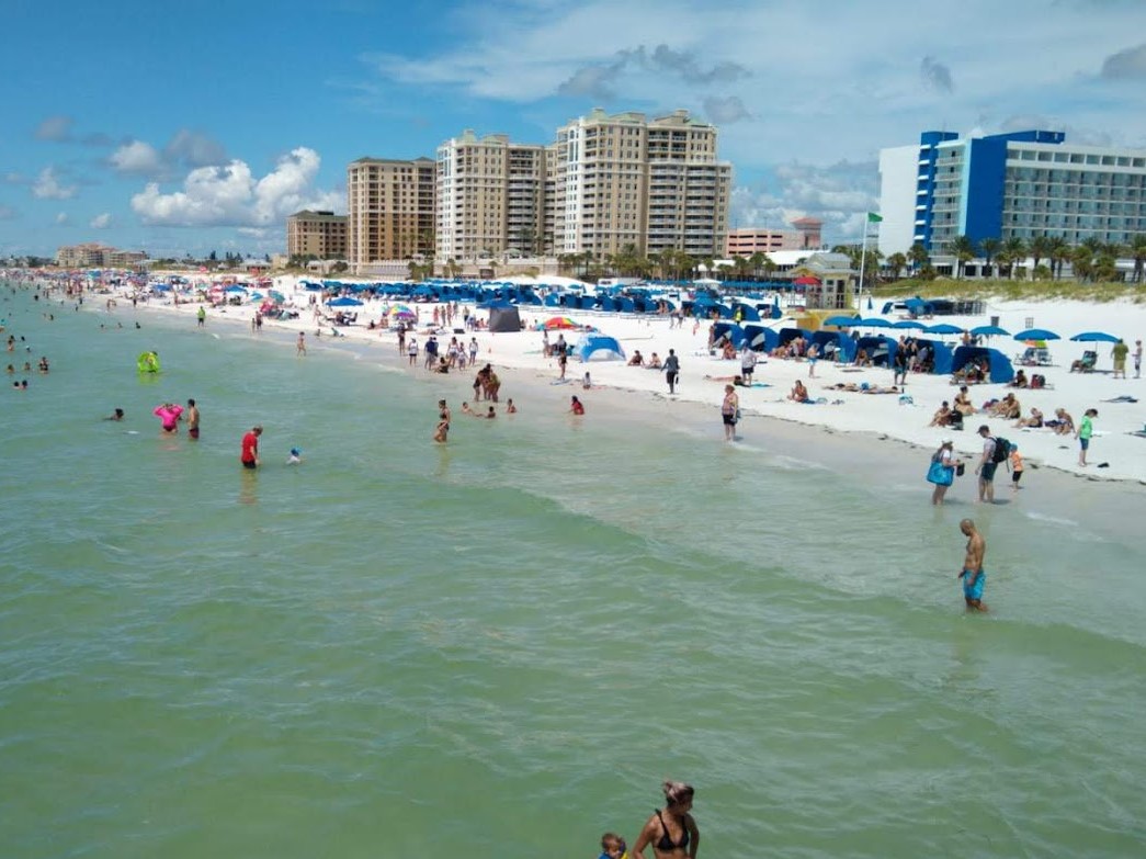 Clearwater Beach viewed from Pier 60, Florida