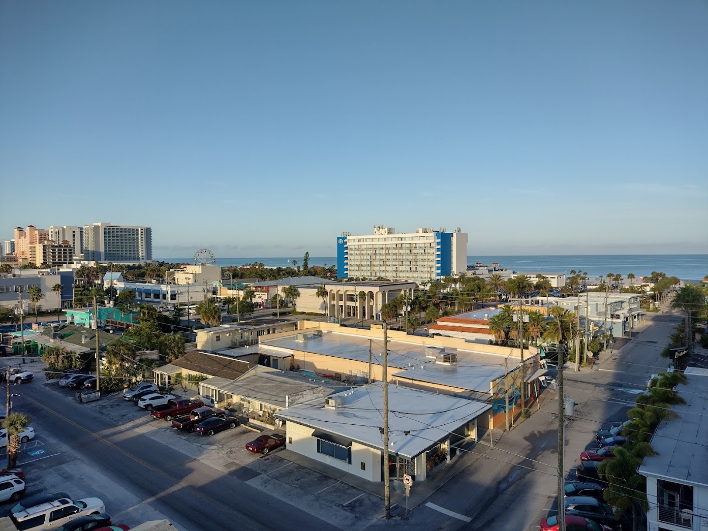 Sunrise view from the Courtyart Marriott Hotel, Clearwater Beach, Florida