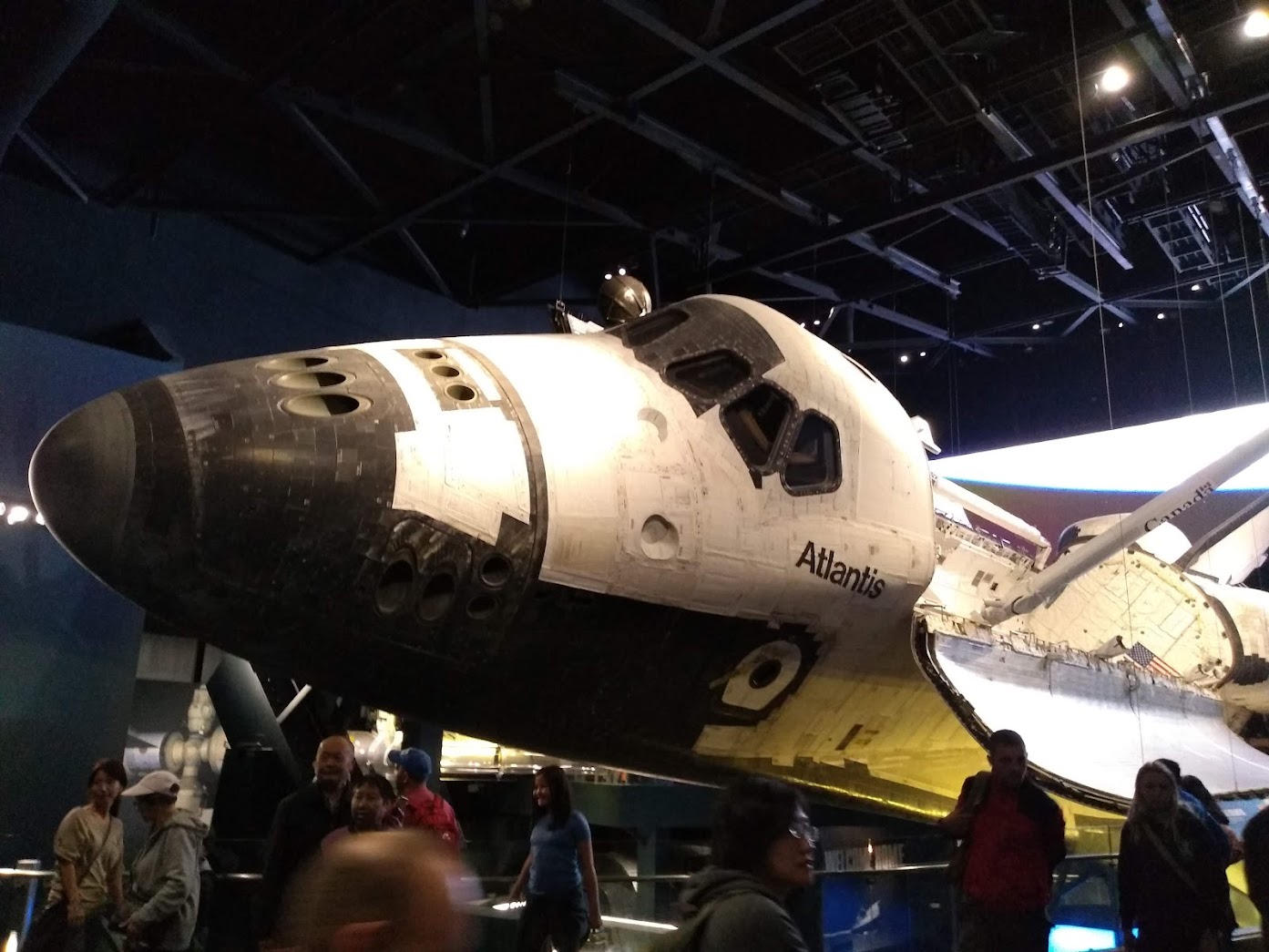 The space shuttle Atlantis at Kennedy Space Center, Florida