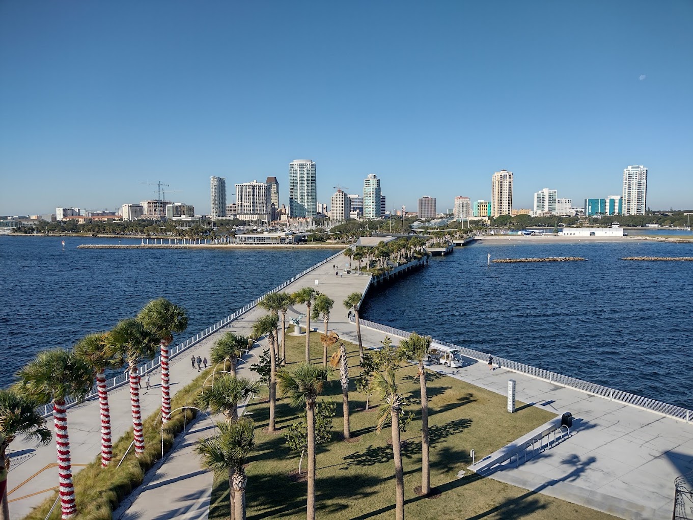 View of St Petersburg, Florida, from the end of the pier