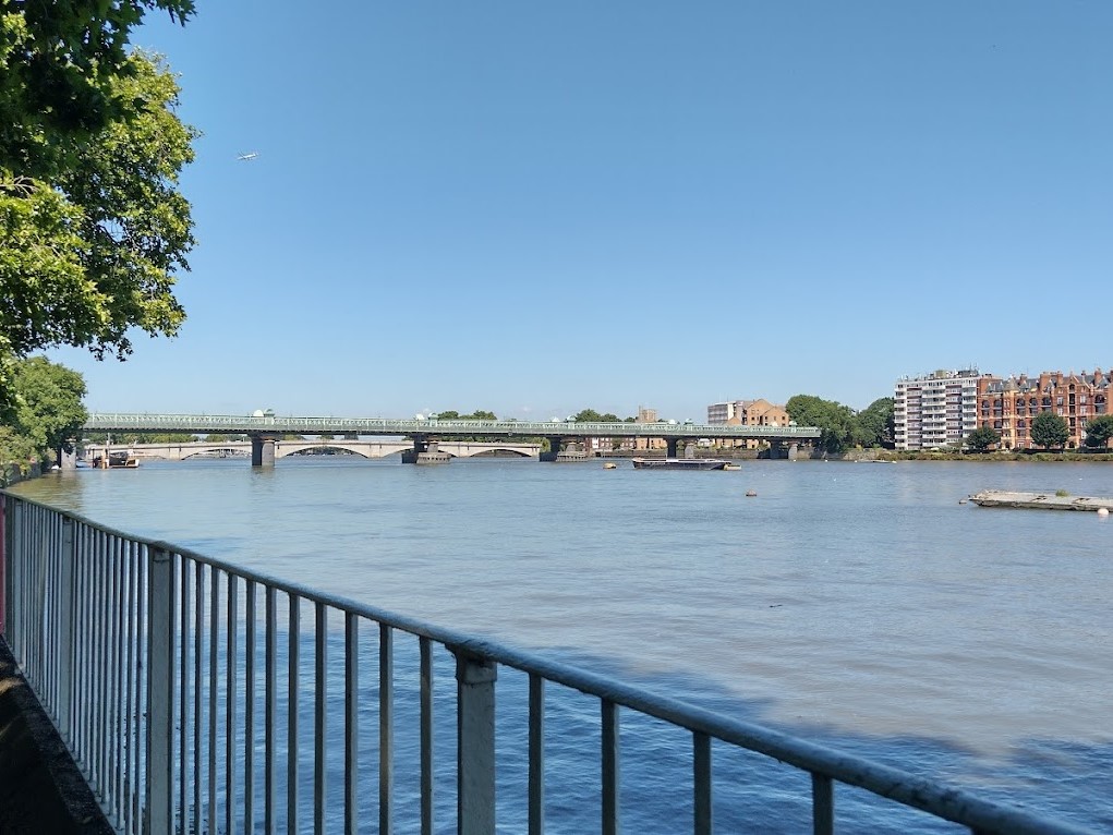 Putney Bridge viewed from Wandsworth Park, London